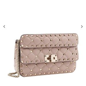 Valentino Garavani Rockstud Spike Foldover Top Shoulder Bag